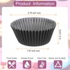 sourcing map 100 Count Cupcake Liners Black Cupcake Cups Standard