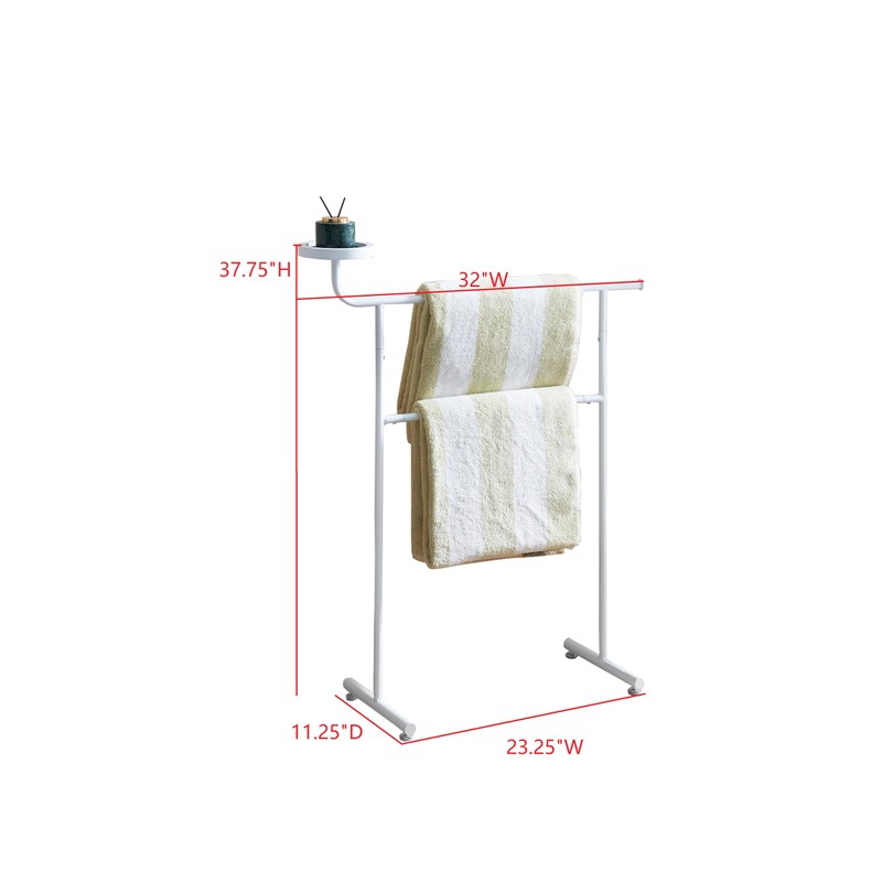 Kings Brand Furniture Valet Clothes Stand with Storage Tray, Towel