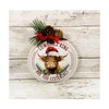AGD Christmas Decor - Highland Cow Bells Chunky Wood Bulb
