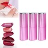 3pcs Empty Lipstick Tubes Trilateral Shaped DIY Lip Balm Container