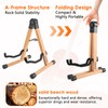 GOGHOST Wooden Acoustic Guitar Stand A-Frame Folding with Padding