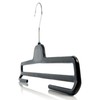 Hangerworld 10 Black Strong Plastic Trouser Bar Hangers 34cm Coat