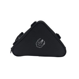 Flycam Bicycle Bag, BB001 Black - Water Resistant Triangle Saddle Frame Pouch for Cycling Storage