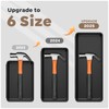 【Upgraded to 6 Size】A-LUGEI Tool Box Organizer,【Fits 100+ Tools】 Black