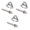 3Pair Rock Climbing Bolt Hanger Stainless Steel Climbing Anchor for
