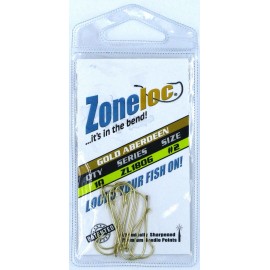 Zoneloc (10) Packs Zoneloc Gold Aberdeen Crappie Fish Hooks Size #2 ZL180G-2 Brand New