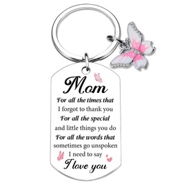 Ibiwe Mom Gifts from Daughters Keychain Birthday Gift for Mom From Daughter Mommy and Me Funny Present Moms Grandma Sister in Law Mothers Gift On Mother’s Day Valentines Christmas