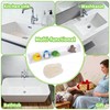 Bathtub Splash Guard for Tub Kids, 31 Inch White Bath
