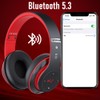 Bluetooth Headphones Over Ear, 6 EQ Modes Wireless Headphones Over