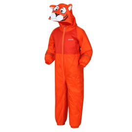Regatta Kids Mudplay III Snowsuit Blaze Orange Tiger 12-18 Months