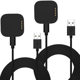 RuenTech Compatible with SyncUP Kids Watch 2 Charger, Replacement USB Magnetic Charging Cable 3.3 Ft Charging Cord for Sync UP Kids Watch2 Smart Watch Charger (Black&Black)