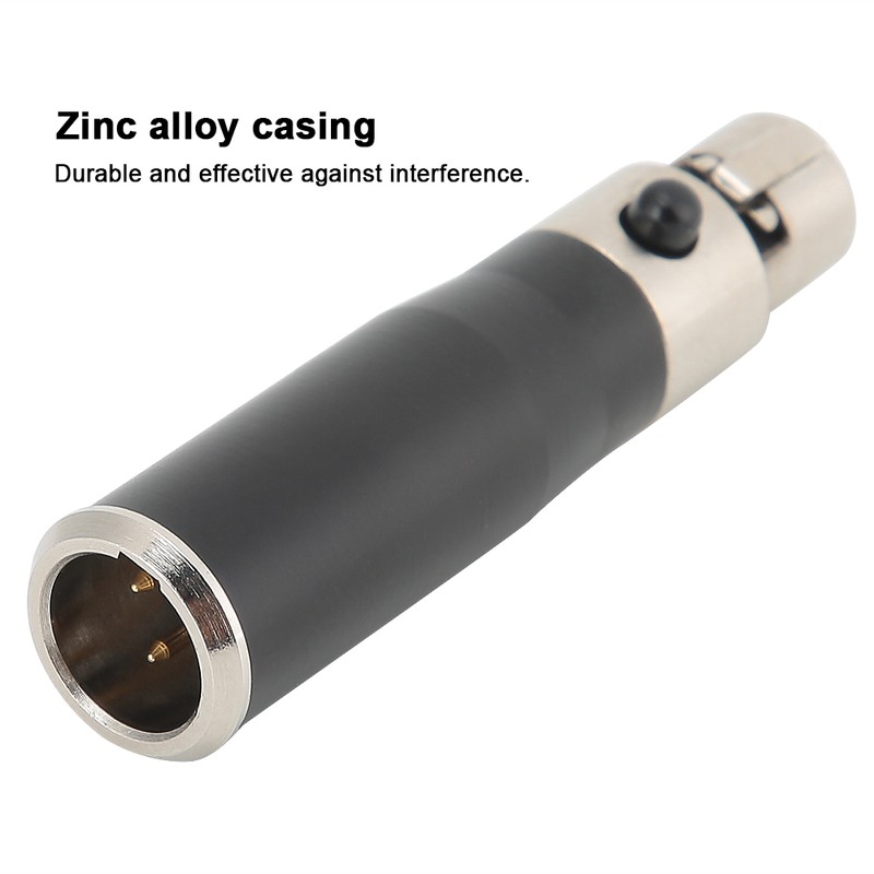 2PCS Mini XLR 3pin Male to Mini XLR 4pin Female