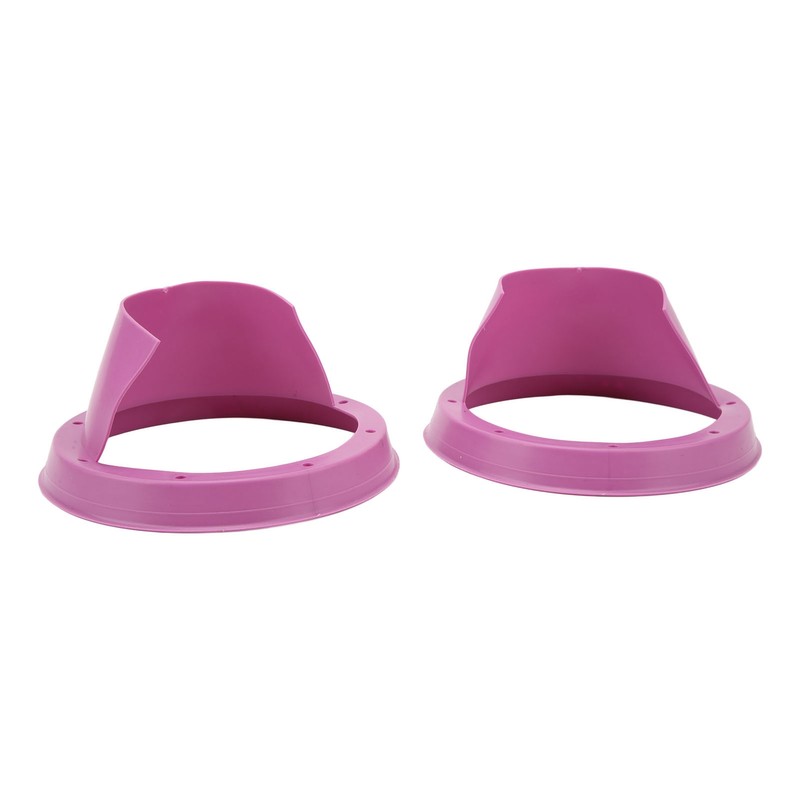 6.5in 2 Pcs Purple Car Speaker Baffle Kits Silicone Horn