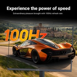 KTC 24 Inch FHD 1080P 100Hz Computer Monitor, VA Panel FreeSync PC Gaming Monitor, HDMI VGA Ports, HDR, 4000：1 Contrast, LowBlue Mode, Ergonomic Tilt Eye Care for Home Office