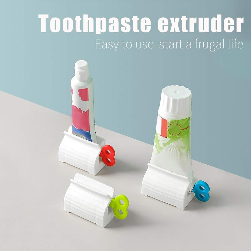 2 Pcs Rolling Tube Toothpaste Squeezer Dispenser Bathroom Saves Toothpaste