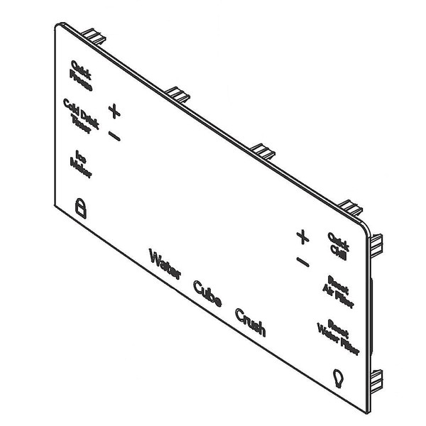 5304519196 Refrigerator Dispenser User Interface Control Genuine Original Equipment Manufacturer