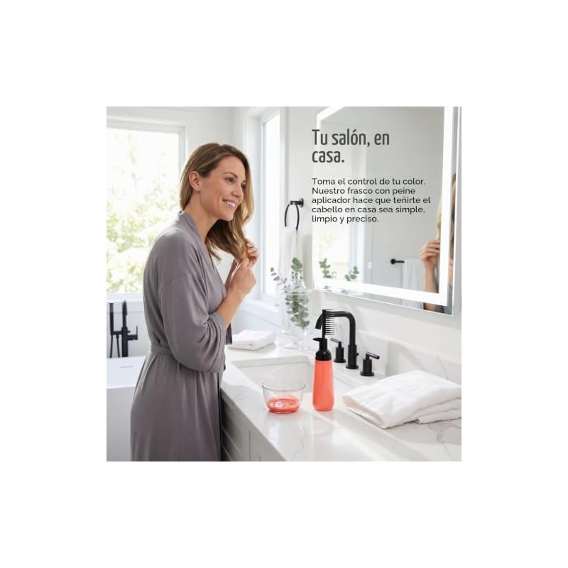 PACKOVE 2 Botellas de Tinte para El Cabello con Peine,