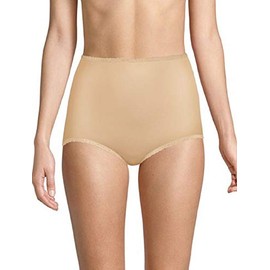 Bali Women's Underwear, Skimp Skamp Brief Panties, Full Coverage, 3-Pack (Colors May Vary), Nude/Nude/Nude