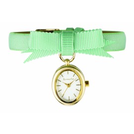 Accessorize Ladies "Bow Tie" Charm Ribbon Strap Watch S1066