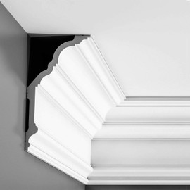 Orac Decor C340 | High Density Polyurethane Crown Moulding | Primed White | 11-1/4in Face x 78in Long