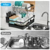 7 code Large Dish Drying Rack for Kitchen Counter, Detachable