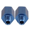 1Pair Pipe Fitting Adapter Blue Perfect Sealing Rustproof 1/8 NPT