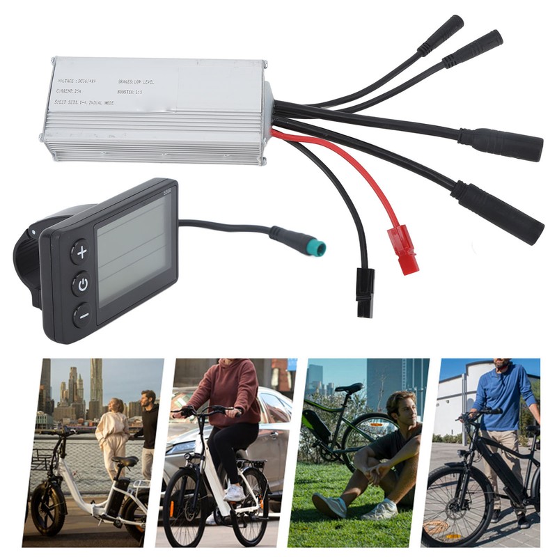 Electric Bike Conversion Kit 25A Controller Waterproof Instrument Control Panel