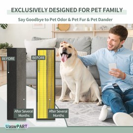 [Pet Care] FLT5000 Filter C Replacement Compatible with Germ-Guardian Filter Replace AC5000E AC5250PT AC5300B AC5350B AC5350W CDAP5500BCA and More, 4x H13 HEPA with Activated Carbon+4x Pre-Filters