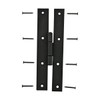 Renovators Supply Manufacturing H Cabinet Hinges 7 in. Black Wrought
