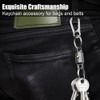 DONGKER Titanium Double-Sided Key Holder, Removable Key Ring, Rotatable Titanium