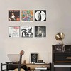 Dmnnlp 8 Pack Vinyl Record Shelf Wall Mount, 12" Clear
