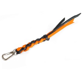 [Leather King] Hard Baseball Glove Leather Keychain (Orange/Black)