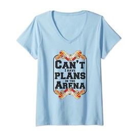 Womens I Have Plans In The Arena Adult Player Team Pro Laser Tag V-Neck T-Shirt