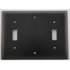 Oil Rubbed Bronze 3 Gang Wall Plate - 1 Toggle