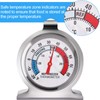 10 Pack Refrigerator Freezer Large Dial Thermometer Classic Series Fridge