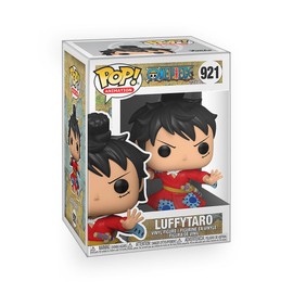 Epic Collectibles Pop Anime: One Piece - Luffy in Kimono (Luffytaro) Vinyl Figure Bundle with Compatible Funko Box Protector