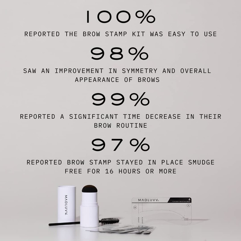 MADLUVV Brow Stamp Kit with Brow Stencils – Easy Eyebrow