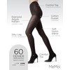 MeMoi Diamond Argyle Control Top Tights Black Large/X-Large