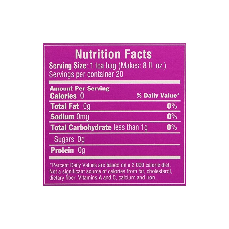Triple Leaf Tea Bags Hibiscus White Mulberry, 1.34 Oz, 20