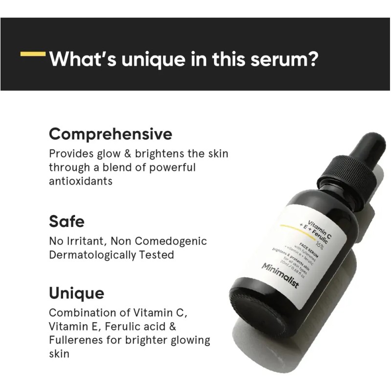 Sérum Facial Minimalista, 20 Ml, 16% De Vitamina C Con