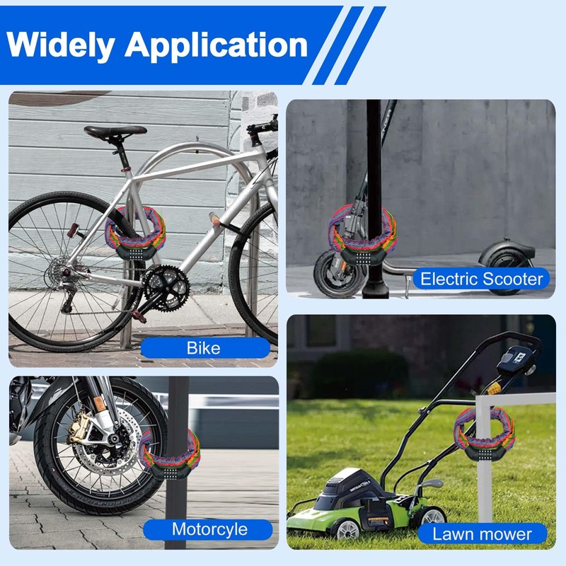 Bike Lock, 5 Digit Combination Heavy Duty Anti Theft Bicycle