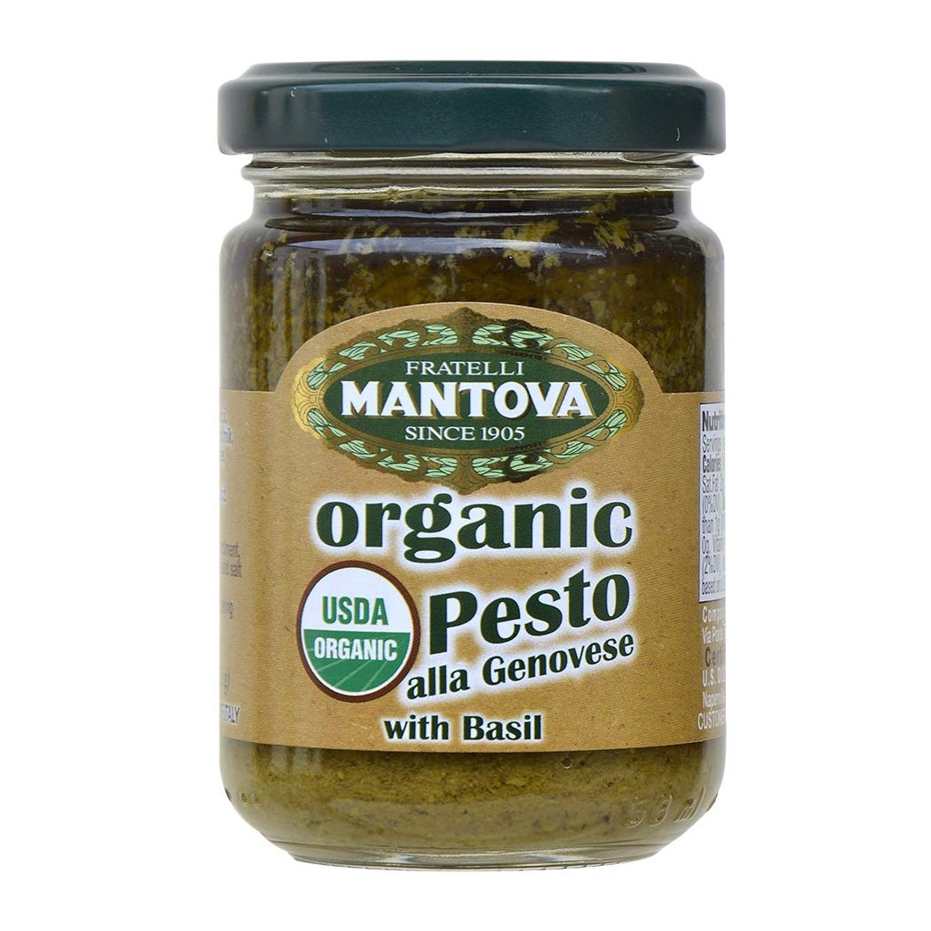 Mantova Organic Pesto Genovese (Pack of 4) 4.6 Oz
