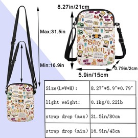 ENSIANTH Sisters Movie Messenger Bag Golden Sisters Gift Golden Dorothy Sophia Blanche Rose Fans Crossbody Bag with Zipper (Stay CB)