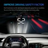 3.5" Car OBD2 HUD Head Up Display Overspeed MPH/KMH Speed