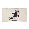 Mr. & Mrs. Panda Orca Cylinder Make-Up Bag, White, Hand