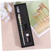 VILLFUL 3pcs Dip Pen Set with Transparent Enamel Box Handmade