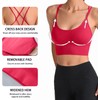 HANERDUN Women's Sports Bra, Yoga Bra with Padding, Seamless, No