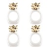 DII Vintage-Inspired Napkin Rings for Wedding, Parties Gold Pineapple