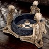 MIJOMA Gothic Ashtray - Skeleton Round with Celtic Patterns -