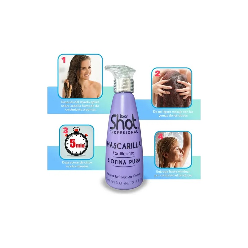 Mascarilla Biotina Cola De Caballo Anticaida Caída Cabello